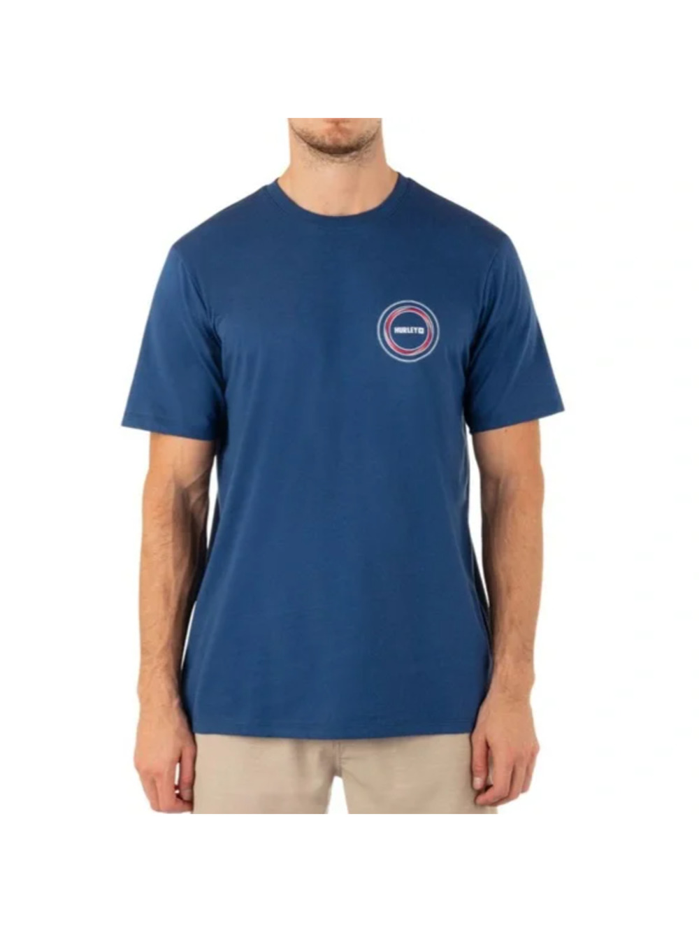 Hurley Men's Small Blue Everyday Whirlpool Short Sleeve Casual  Tee Shirt O7-17
